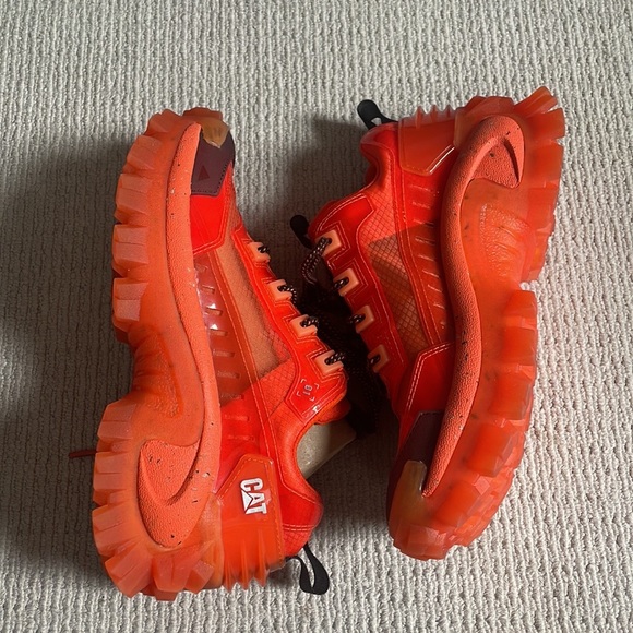 Caterpillar Intruder XL Orange Supercharged Chunky Y2k Sneakers - Picture 5 of 14